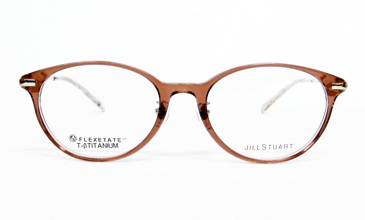 送料無料!【JILL STUART ジルスチュアート 05-0837 Col.01(クリアベージュ)】薄型非球面レンズ付★デザインコレクションメガネセット(伊達メガネ・近視・乱視・老眼・遠視)