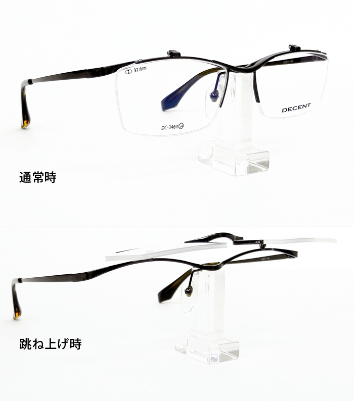 薄型非球面レンズ付/単式 跳ね上げ フレーム/DC 3469