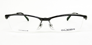 送料無料！薄型非球面レンズ付【GLIDER（グライダー）跳ね上げフレーム GD-1001 Col.2（ガンメタル）】デザインコレクションメガネセット（伊達メガネ・近視・乱視・老眼・遠視）日本製 フリップアップ ハネ上げ