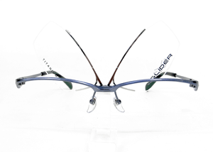 送料無料！薄型非球面レンズ付【GLIDER（グライダー）跳ね上げフレーム GD-1001 Col.3（ネイビー）】デザインコレクションメガネセット（伊達メガネ・近視・乱視・老眼・遠視）日本製 フリップアップ ハネ上げ