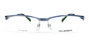 送料無料！薄型非球面レンズ付【GLIDER（グライダー）跳ね上げフレーム GD-1001 Col.3（ネイビー）】デザインコレクションメガネセット（伊達メガネ・近視・乱視・老眼・遠視）日本製 フリップアップ ハネ上げ