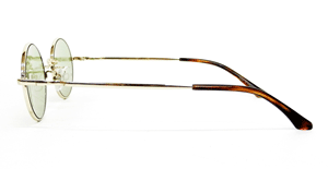 John Lennon（ジョンレノン） JL-520 Col.1（ライトゴールド+ライトグリーン）UVカット付サングラス