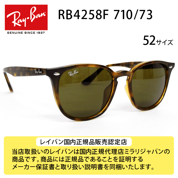 Ray-Ban RB4258F 710/73 52-20 Active デイリーユース サングラス
