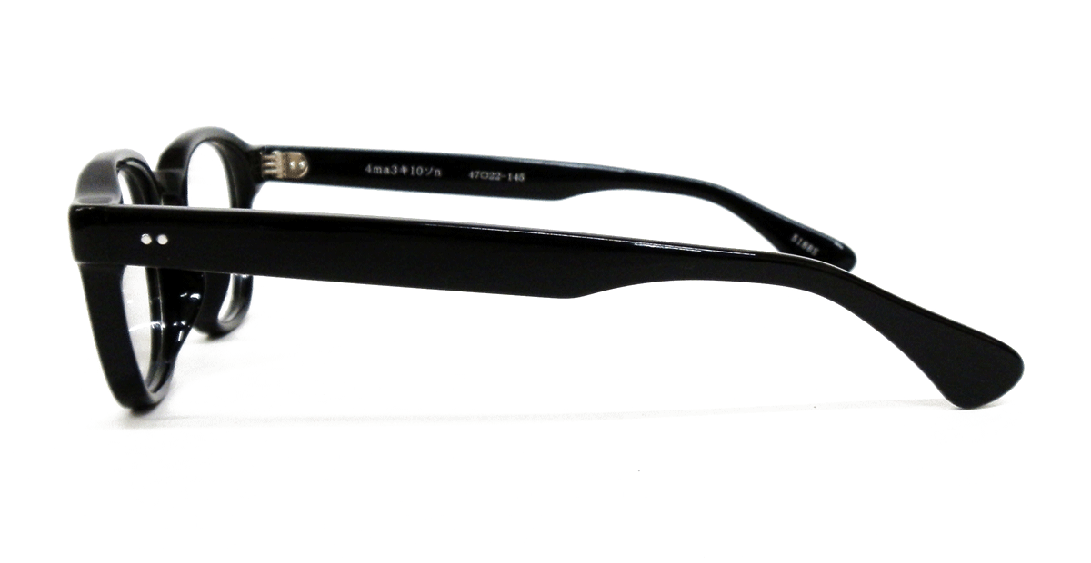 大正ロマン 4ma3キ10ソn Col.5188S（ブラック/シルバー） メガネ 島崎